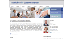 Desktop Screenshot of interkulturelle-kommunikation-und-zusammenarbeit.com